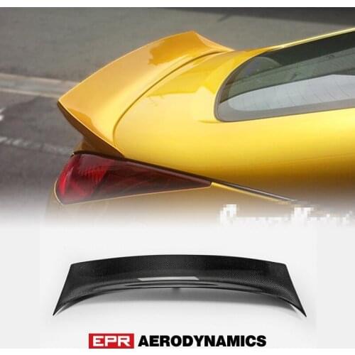 Car-styling For Nissan 350z Z33 Supermade Instant Gentleman Style Carbon Fiber Rear Duckbill Spoiler Glossy Fibre Trunk Wing
