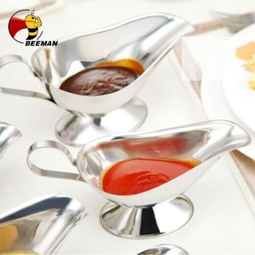 BEEMAN Sauce Boat Steak Black Pepper Sauce Tableware Sauce Boat Tomato Juice Container Kitchen Restaurant Bar Tool