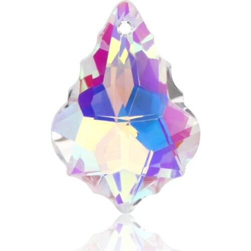 Best quality 22mm/28mm 6090 Baroque Pendant crystal leaf charms rhinestones beads for Earring necklace DIY jewelry accessories