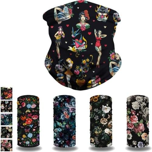 Digital Printed Antiperspirant with Hairband Outdoor Riding Sunscreen Insect Repellent Mask Multifunctional Scarf Magic Headband