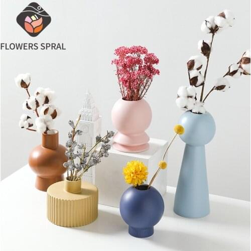 Morandi Color Vases, Small Fresh Ceramic Light Luxury Ornaments, Ins Style Vases, Cafe Bookcases, Art Decorations, Wedding Gifts