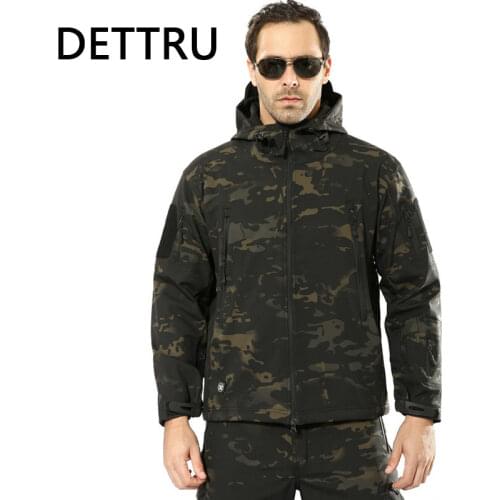 DETTRU Mens Fleece Jackets