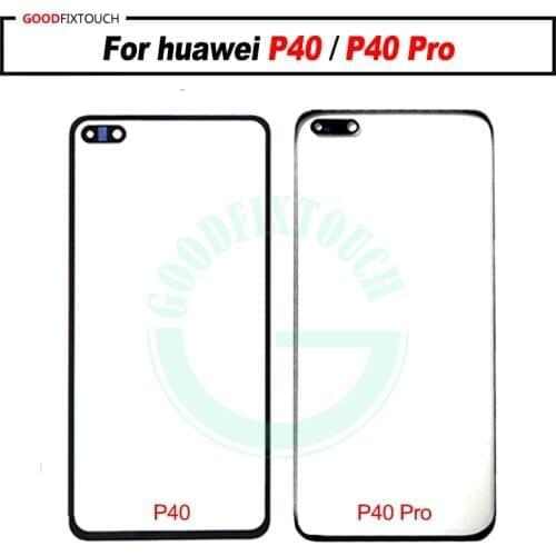 For huawei P40 Front Glass Touch Screen Top Lens LCD Outer Panel Repair For huawei P40 Pro Glass lens + OCA glue
