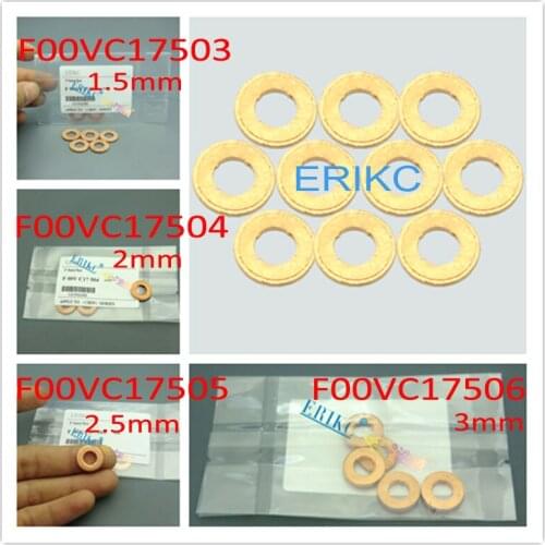 ERIKC F00VC17505 Injection Heat Shield F00VC17503 F00RJ01453 diesel Injector Copper Washers Shims Gasket F00VC17504 F00RJ02175