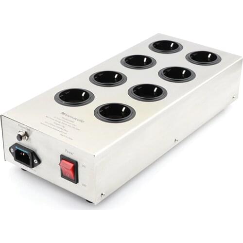Monosaudio E800 HiFi Filter Plant Schuko Socket 8Ways AC Conditioner Audiophile Power Purifier