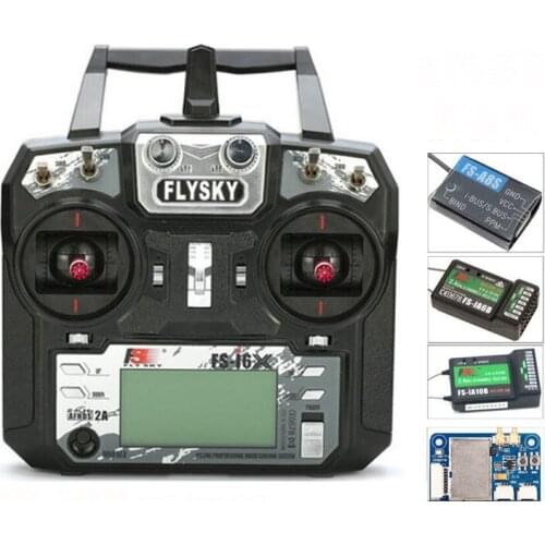 I6X FS-i6X 2.4GHz 10CH AFHDS 2A RC Transmitter With X6B Receiver For FPV RC Drone