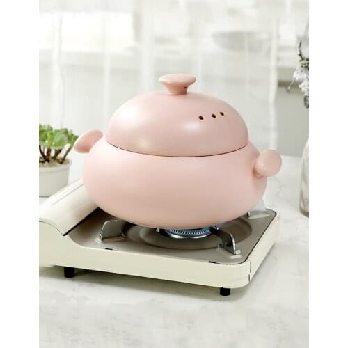 Casserole/Stewpot Household Gas Open Fire and High Temperature Resistance Soup Pot with Lid Chinese Casseroles Ceramic Pot Olla