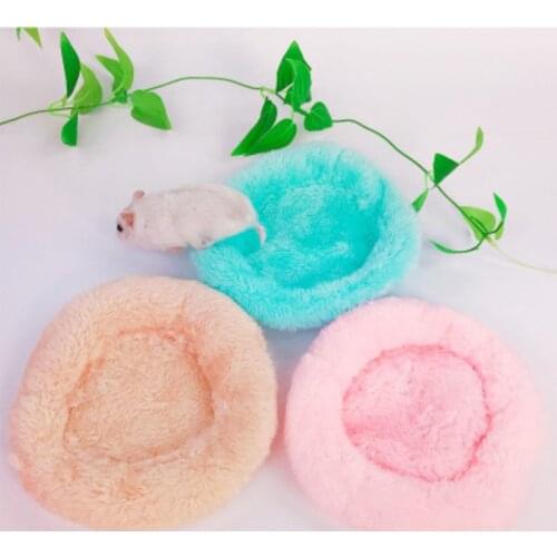 Hamster cage house Guinea Pig Bed Small animal Pad Squirrel rat Home Velvet Warm Cotton Small Pet