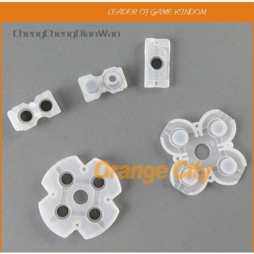 100sets/lot 5 in 1set For Playstation 4 Dualshock JDS001 011 Silicon Rubber Conductive Pads For PS4 Controller Repair Parts