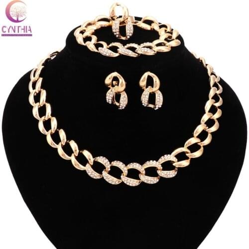 Jewelry sets women necklace for party wedding Trendy 2017 Direct Selling statement necklace with earrings