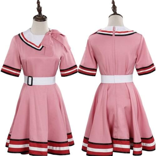 Anime Demon Slayer Kamado Nezuko Cosplay Costume Dress Outfits Halloween Carnival Suit For Girls