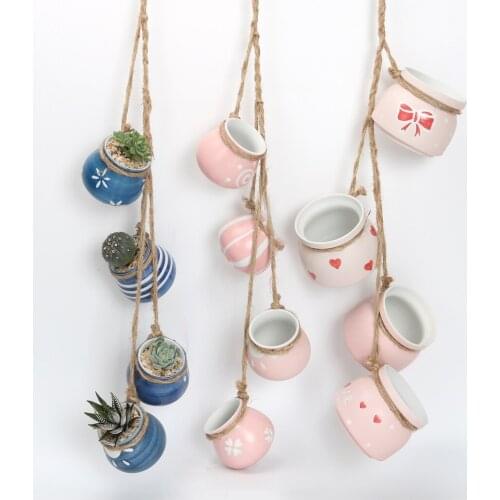 Creative Hanging Garden Succulent Planter Pot Herbs Planter Garden Indoor Outdoor Decor