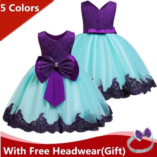 Baby Girl Summer Dress Elegant Princess Dress Lace Tutu Party Clothes 1st Birthday Dress Christening Dress Toddler Girl Vestidos