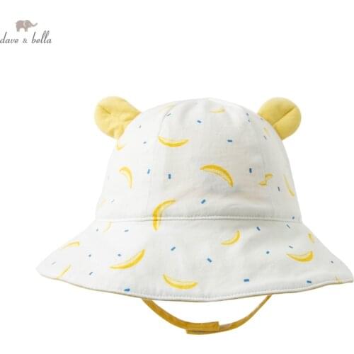 DBX17805 dave bella summer fashion new born baby boys cartoon print boy casual hat