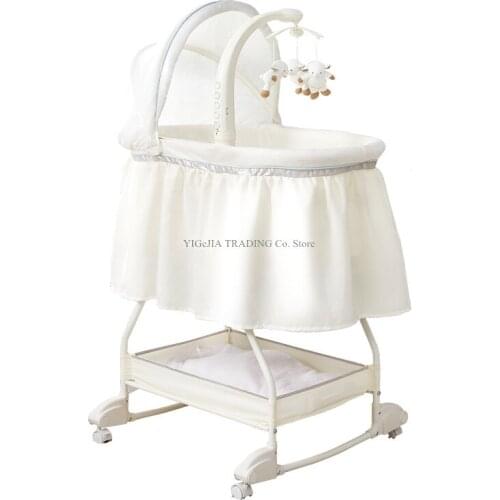 Multifunctional Cute Newborn Baby Crib, Portable Travel Crib, Sweet Beginnings Bassinet, Foldable Baby Cradle Bed