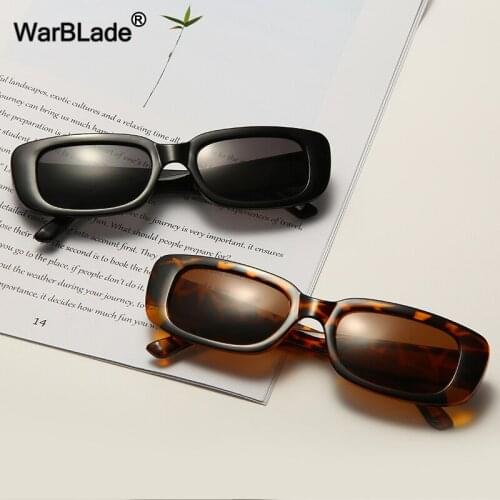 WarBLade Fashion Small Rectangle Sunglasses Women Vintage Brand Designer Square Sun Glasses UV400 Oculos Lunette De Soleil Femme