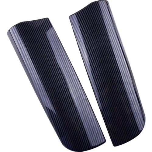 1Pair Console Armrest Storage Box Trim Covers Carbon Fiber Style Fit for BMW 7 Series F01 F02 2009 2010 2011 2012 2013 2014 2015