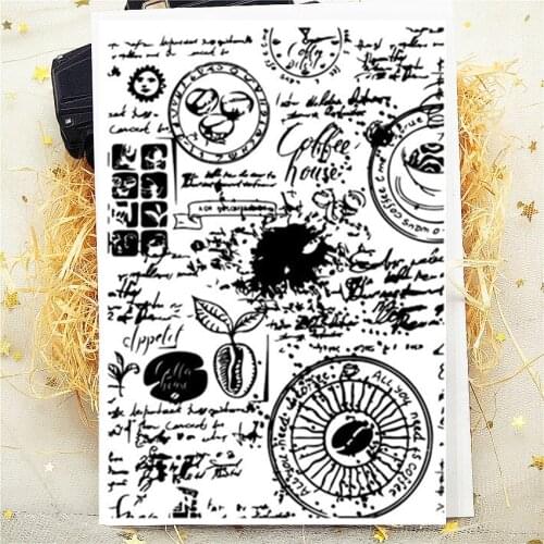 20Pcs 11*16CM Germination Text Transparent Clear Stamp Silicone Stamp/Seal DIY Scrapbooking/Photo Album Stamp Sheets Bulk Deals