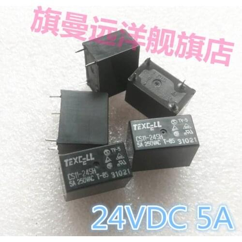 CS11-24SH TEXC-LL Relay 24V 5A 4-pin 24VDC