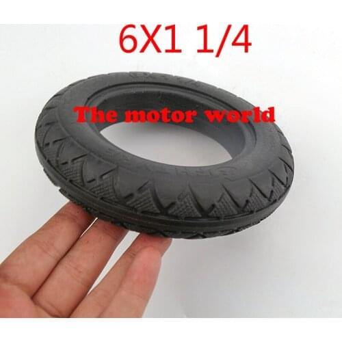 6X1 1/4 tire high porformance 6 inch electric scooter solid tire fits many gas electric scooters tire