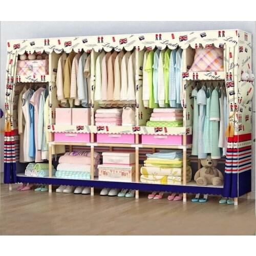 10 setes solid wood wardrobe easy assembled wardrobe length 210 cm