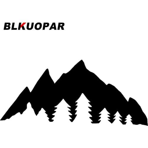 BLKUOPAR for Mountain Forest Silhouette Car Stickers Fashionable Simple Decals Scratch-Proof Windows Trunk Decor Car Styling