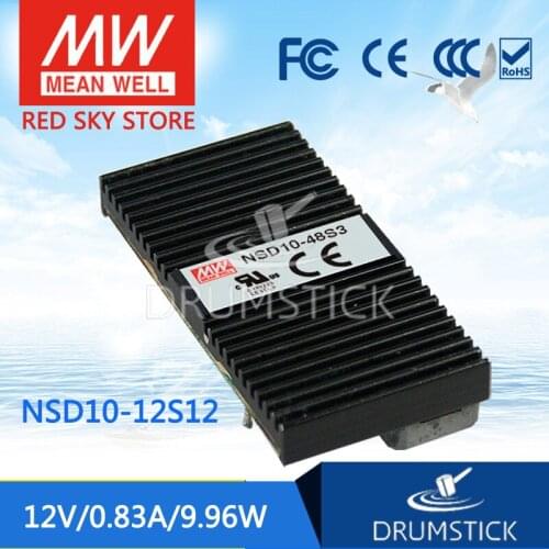 Only 11.11)MEAN WELL NSD10-12S12 (12Pcs) 12V 0.83A meanwell NSD10 12V 9.96W DC-DC Regulated Single Output Converter