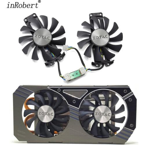 2pcs/lot GA81S2U 12V 0.38A 75mm 4Pin Apistek Cooler Fan For ZOTAC GTX960 4G PCI-EDC Graphics Card Fan