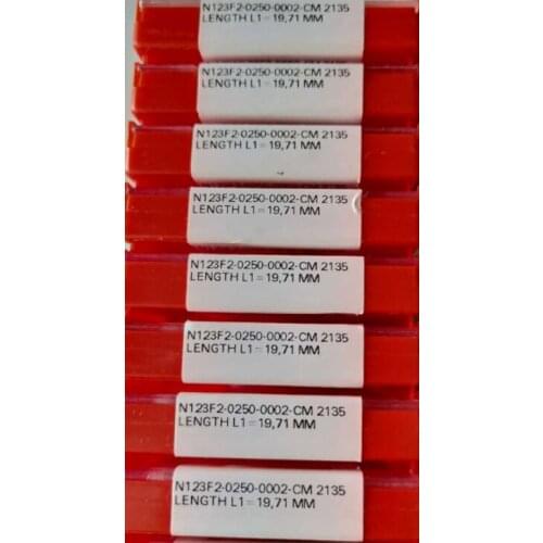 10PCS CARBIDE INSERT N123F2-0250-0002-CM 2135