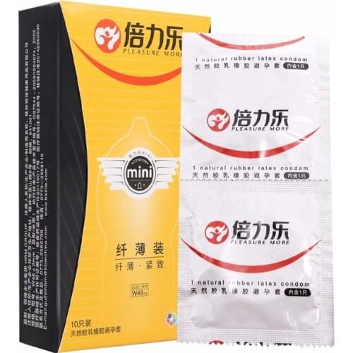 10Pcs 46mm Mini Condom Tight Sensation Penis Sleeve Ultra Thin Condoms For Men Adult Erotic Sex Products For Adults Sex Shop