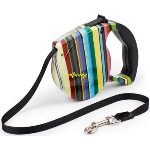 108pcs/lot 5m Retractable Dog Leash Rope Pet Traction Rope Automatic Flexible Dog Puppy Lead Leashes Dog Cat Supplies