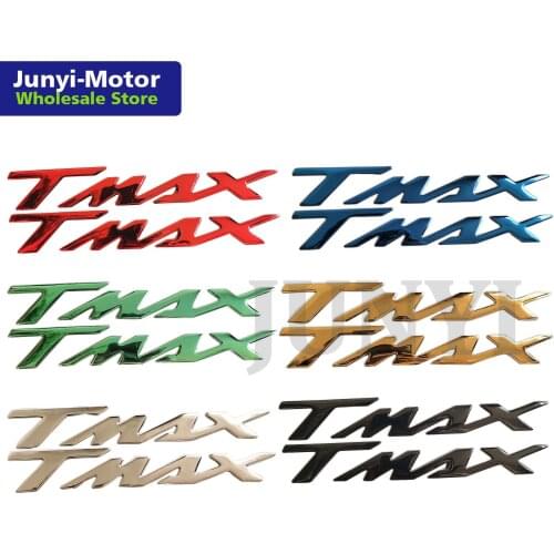 2pcs 3D Raise Badge Emblem Decal Sticker For YAMAHA TMAX 500 530 Racing Motorcycle Fuel Gas Tank Stickers Soft Logo Label