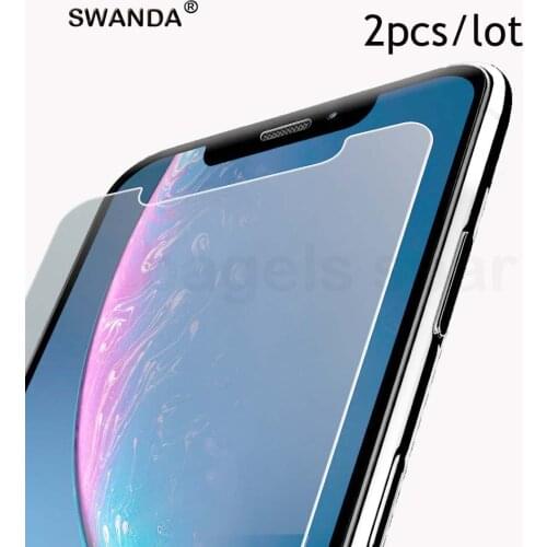 2PCS Screen Protector for iPhone 11 11pro 11pro max X XR XS 8 7 6 SE 5S protective flim on iphone 6 7 8 plus HD tempered glass