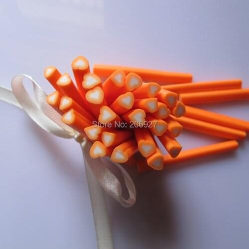 5pcs G-14 5mm Cute Heart Cane Fancy Nail Art Polymer Clay Cane Nail Art Decoration