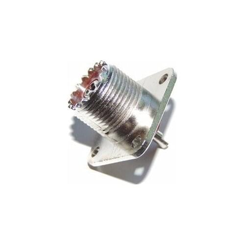 50pcs UHF Female Jack Solder SO-239 4-Hole Chassis Mount Coax RF Connector