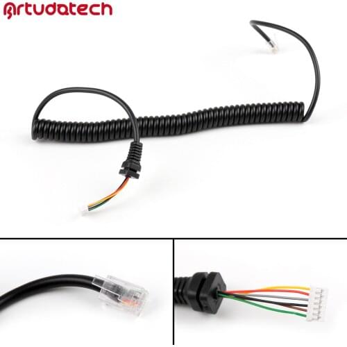 Artudatech RJ45 6PIN Speaker Mic Cable Line Cord For Yaesu MH48A FT-8800 FT-1802 FT7800 Radio Microphone