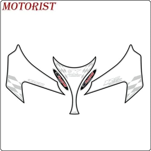 MOTORIST Front Fairing Motor Number Board 3D Gel Protector for KAWASAKI ZX12R 2002