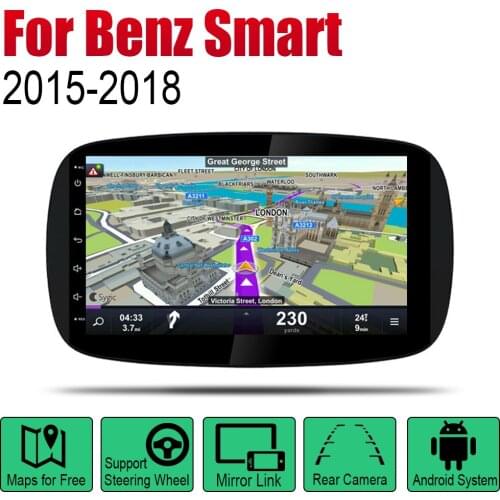 Android Car GPS Navi For Mercedes Benz Smart Fortwo 2015~2018 NTG player Navigation WiFi Bluetooth Mulitmedia system stereo
