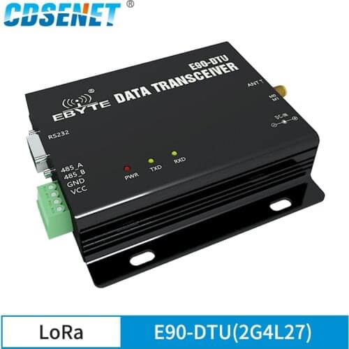 LoRa Module Wireless Transceiver E90-DTU(2G4L27) Strong Anti-Interference 27dBm data receiver FEC LBT 2.4GHz wireless modem