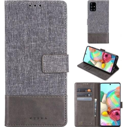 A71 A51 A41 A31 A21S A70 A50 A40 A30 A20 A10 Canvas Flip Leather Case For Samsung Note 20 20 Ultra A6 A7 A8 2018 Phone Bag