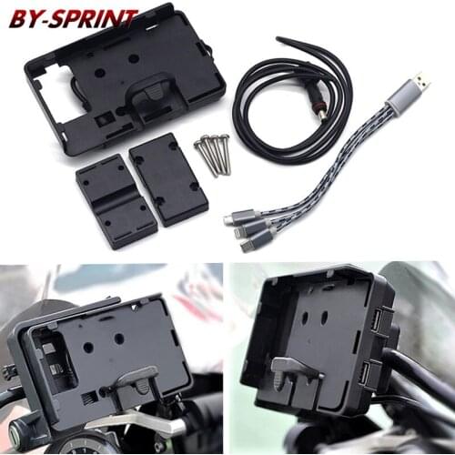For BMW R1200RS R1200 RS r1200rs 2015 2016 2017 Motorcycle Mount Support Phone USB GPS Navigation Bracket Mobile USB Charging