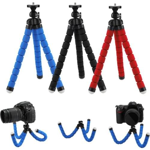 Mini Flexible Sponge Octopus Tripod For IPhone xiaomi bendable Mobile Phone Smartphone Tripod For Gopro 8 7 Camera