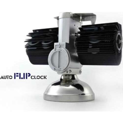 GSFY-Black Retro Flip Down Desk Clock-Internal Gear Operated Flip Home Clock USA Shipping