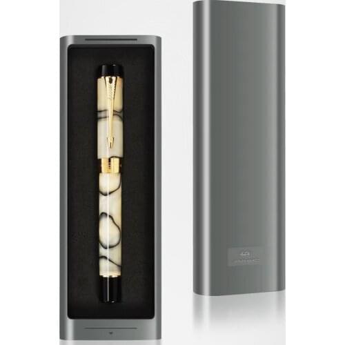 Jinhao 100 New color Centennial Fountain Pen Acrylic F nib kaleidoscope magic black pearl Business Office students Gifts Pen