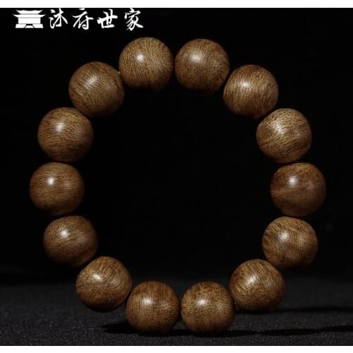 Kalimantan Aloe Hand string Brunei natural aloes wood cream flavor aged Buddhist Beads Bracelet male beads female beads Agarwoo
