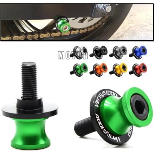 Motorbike Swingarm Spools Slider 10MM For Kawasaki Versys 1000 2012-2015 CNC Stand Paddock Screws Sliders For Versys1000 10 mm