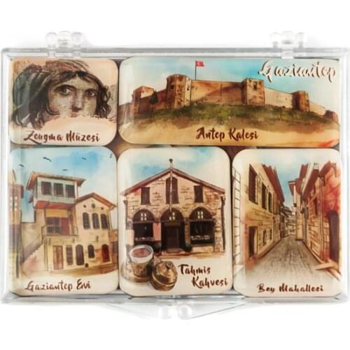City Collection In Gaziantep Mini Magnet Set decorative objects Декоративные элементы Objetos decorativos