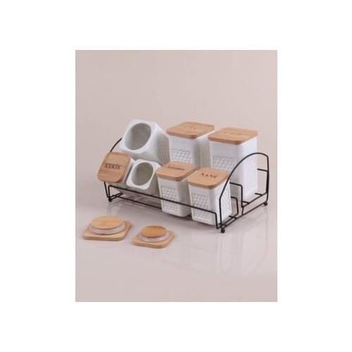 Sampurchase Ceramic Sevens Spice Set