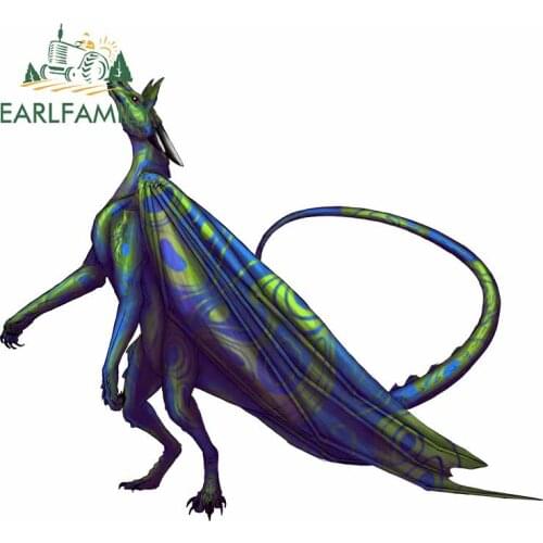 EARLFAMILY 13cm x 10.8cm for Huge Blue Dinosaur Ancient Skull Graphics Waterproof Car Stickers Surfboard VAN Refrigerator Decal