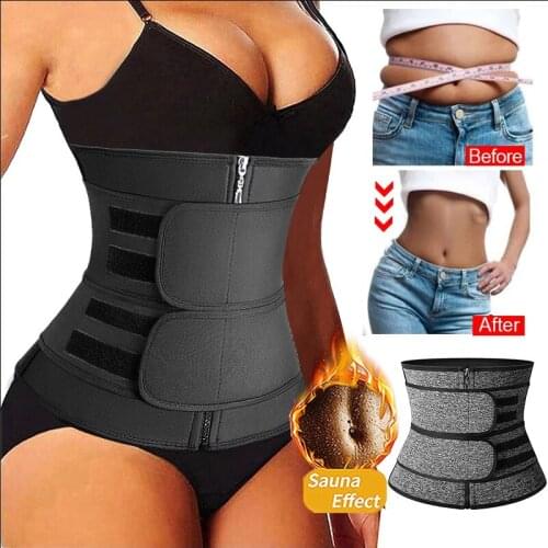New Adjustable Hook Shaperwear Waist Trainer Women Sauna Belt Weight Loss Cincher Body Shaper Tummy Control Strap Slimming Sweat